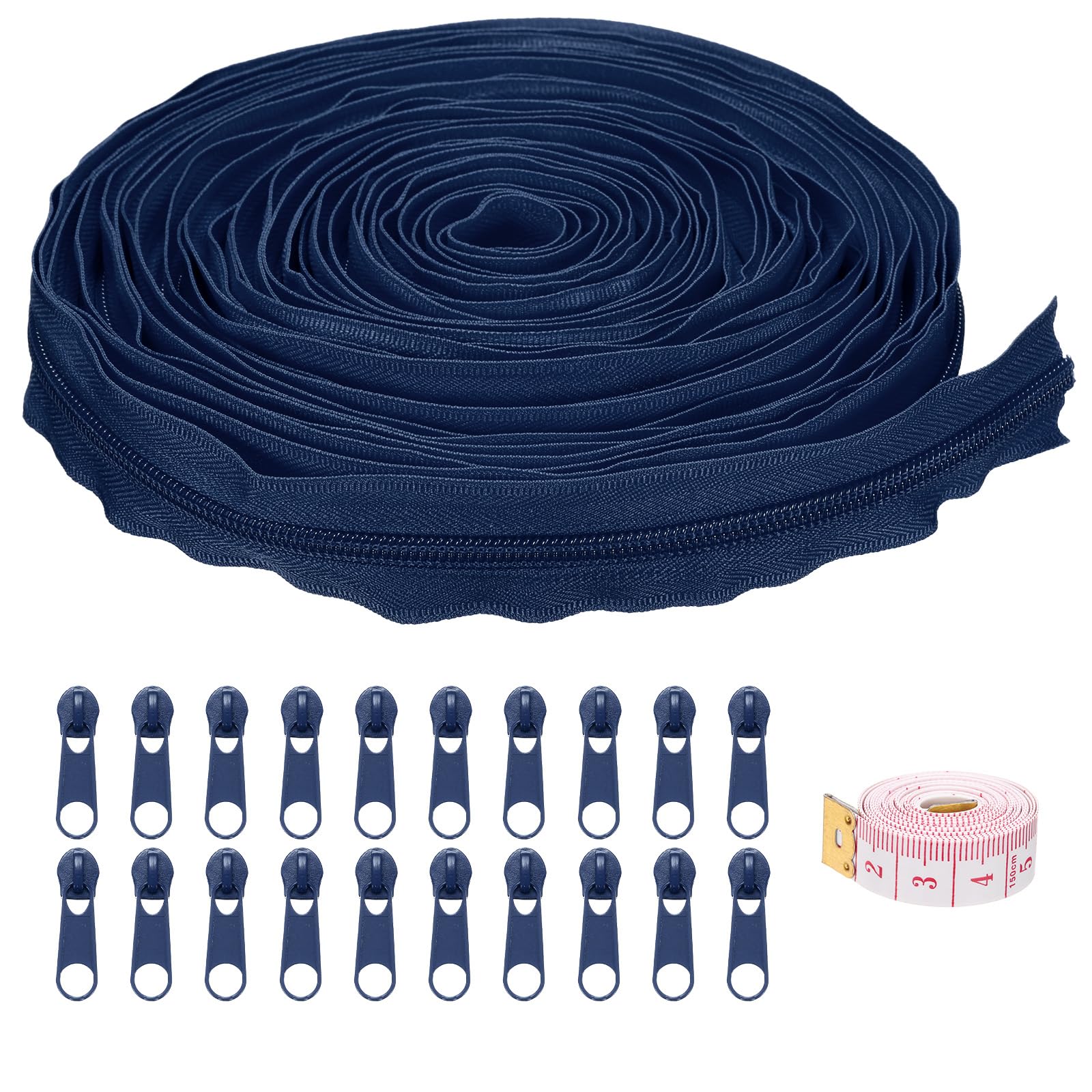 uxcell #5 10 Yards Nylon Coil Zippers