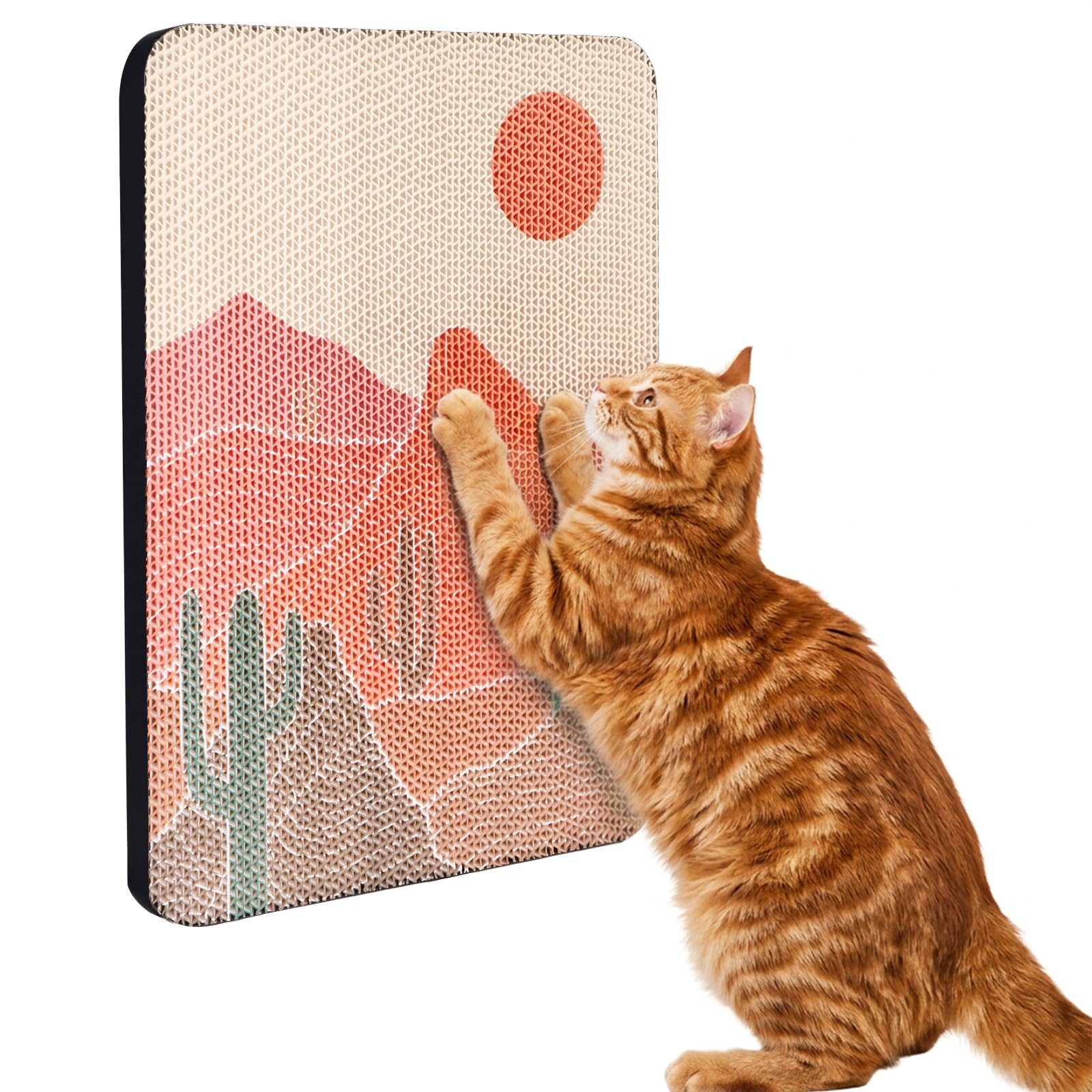 Ownpets Wall Cat Scratcher，34x44CM Wall Mounted Cat Scratching Board