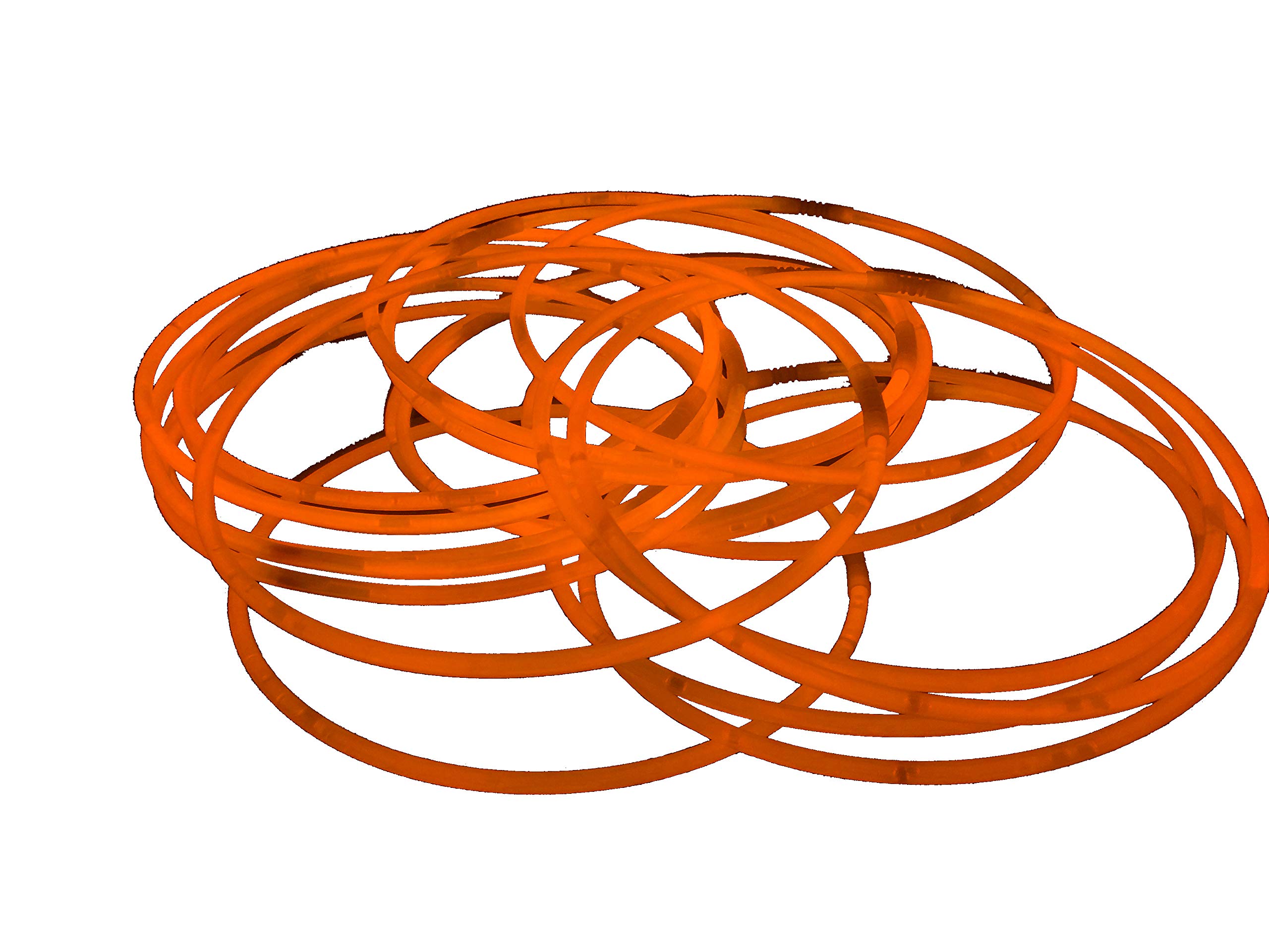 22 inch Glow Stick Necklaces (200, Orange)