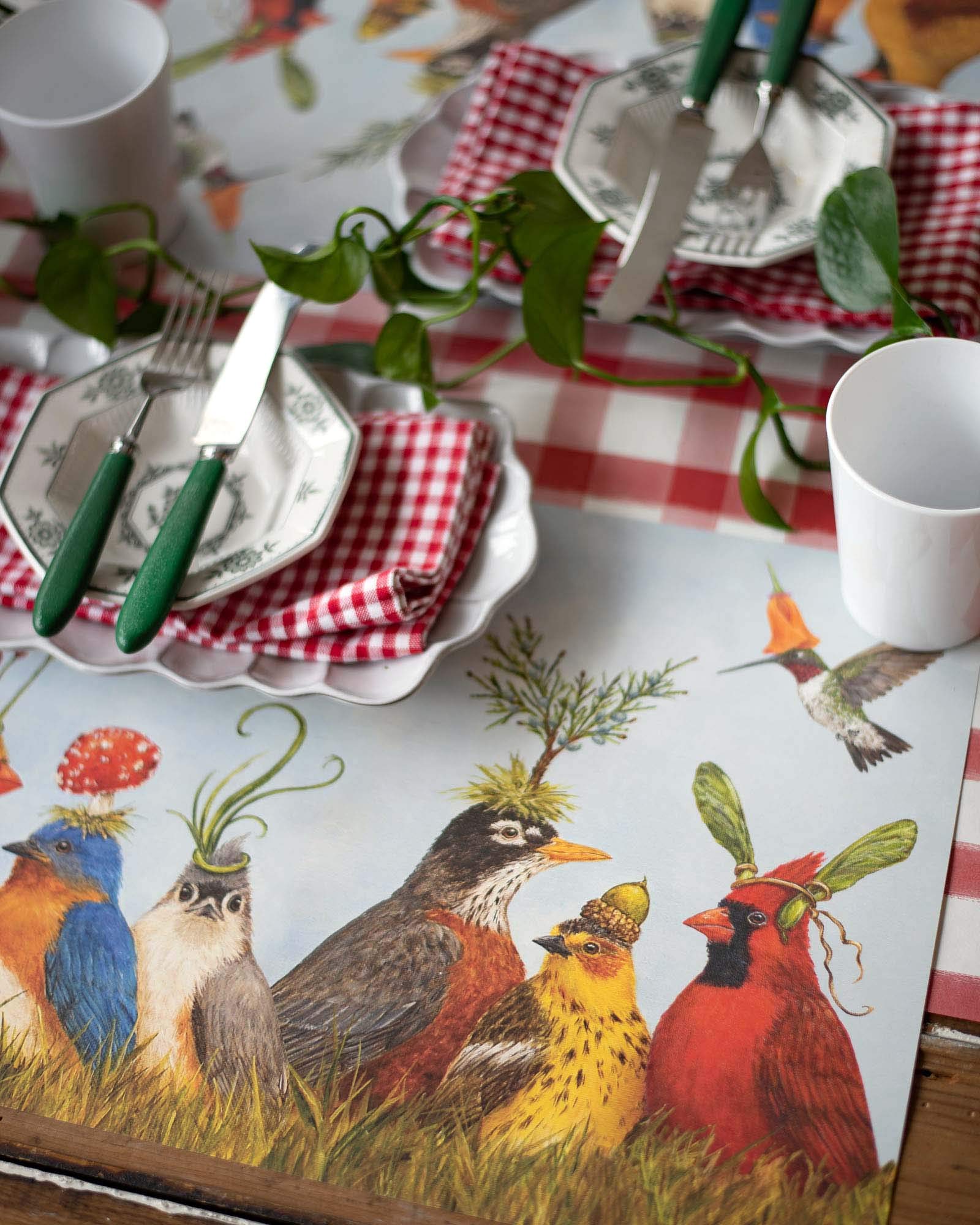 Hester and Cook Manteles de cocina Papeles Angie partido desechables - 30 hojas/paquete Hecho en EE.UU. Multicolor