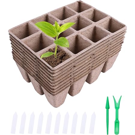 Relaxdays Anzuchttöpfe 24er Set – Biologisch Abb Produktbild-Vorschau 2