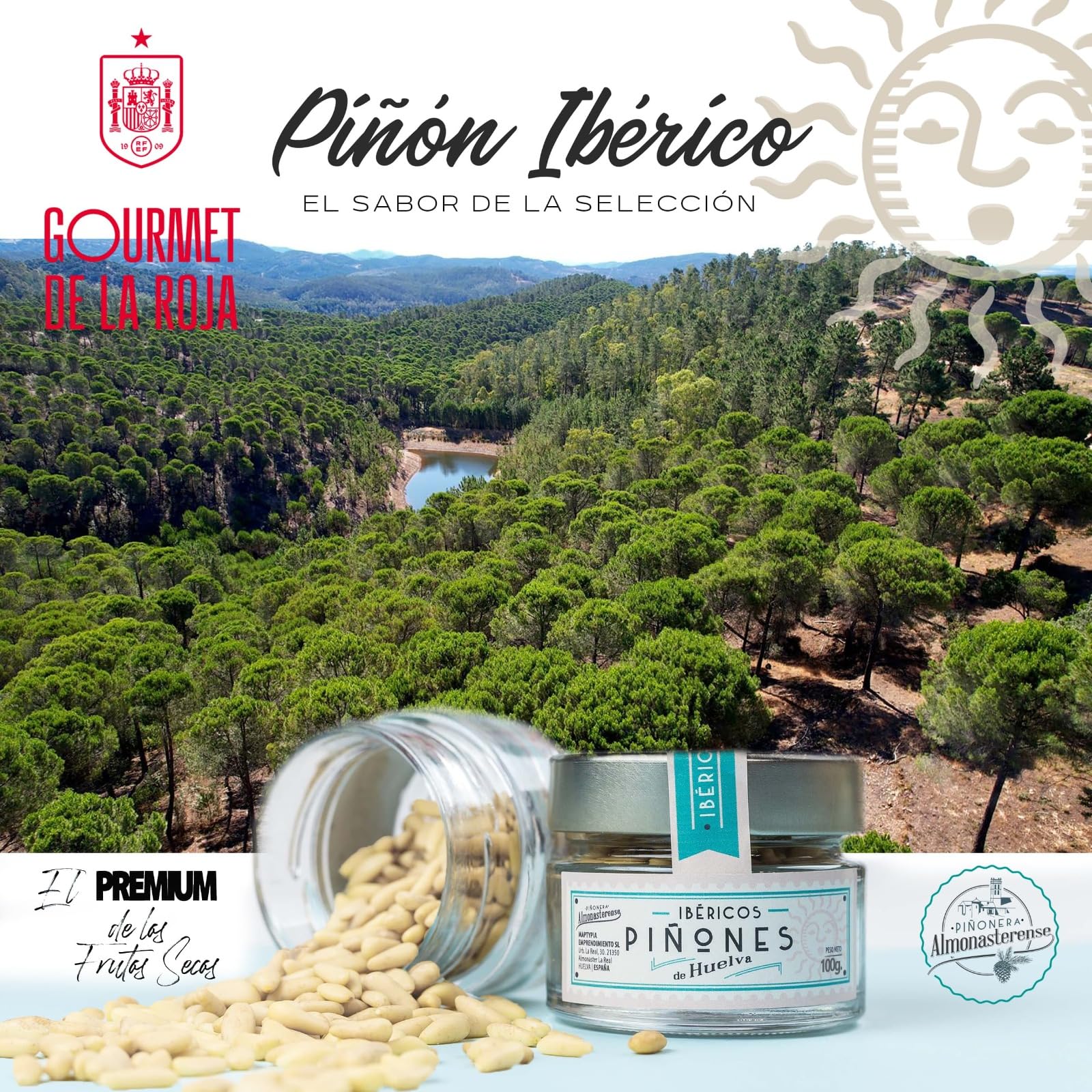 Piñón Ibérico Gourmet 100g – Sabor Intenso y Natural – Origen Certificado en España – Sin Gluten, Sin Aditivos, Rico en Nutrientes