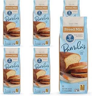 Pamela's Products Gluten Free, Bread Mix, 19-Ounce Packages (Pack of 6)