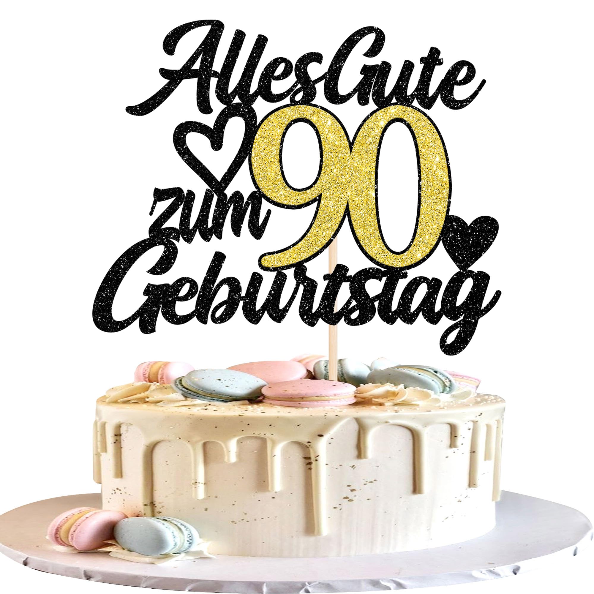1 Stück Renn Auto Tortendeko Glitzer Fast One Cake Topper Ka