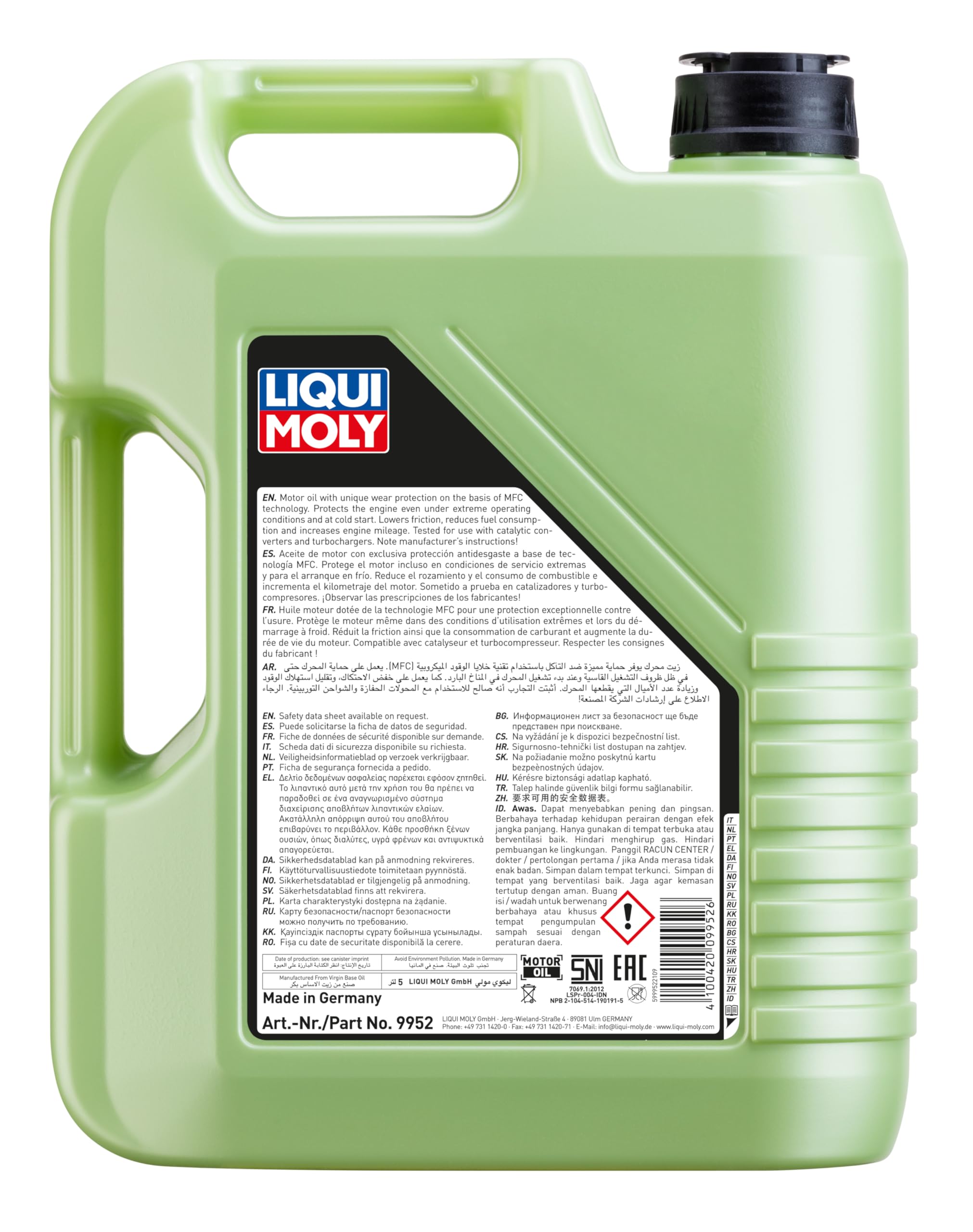LIQUI MOLY Huile moteur Molygen 5W-30 SQ New Generation 5 L