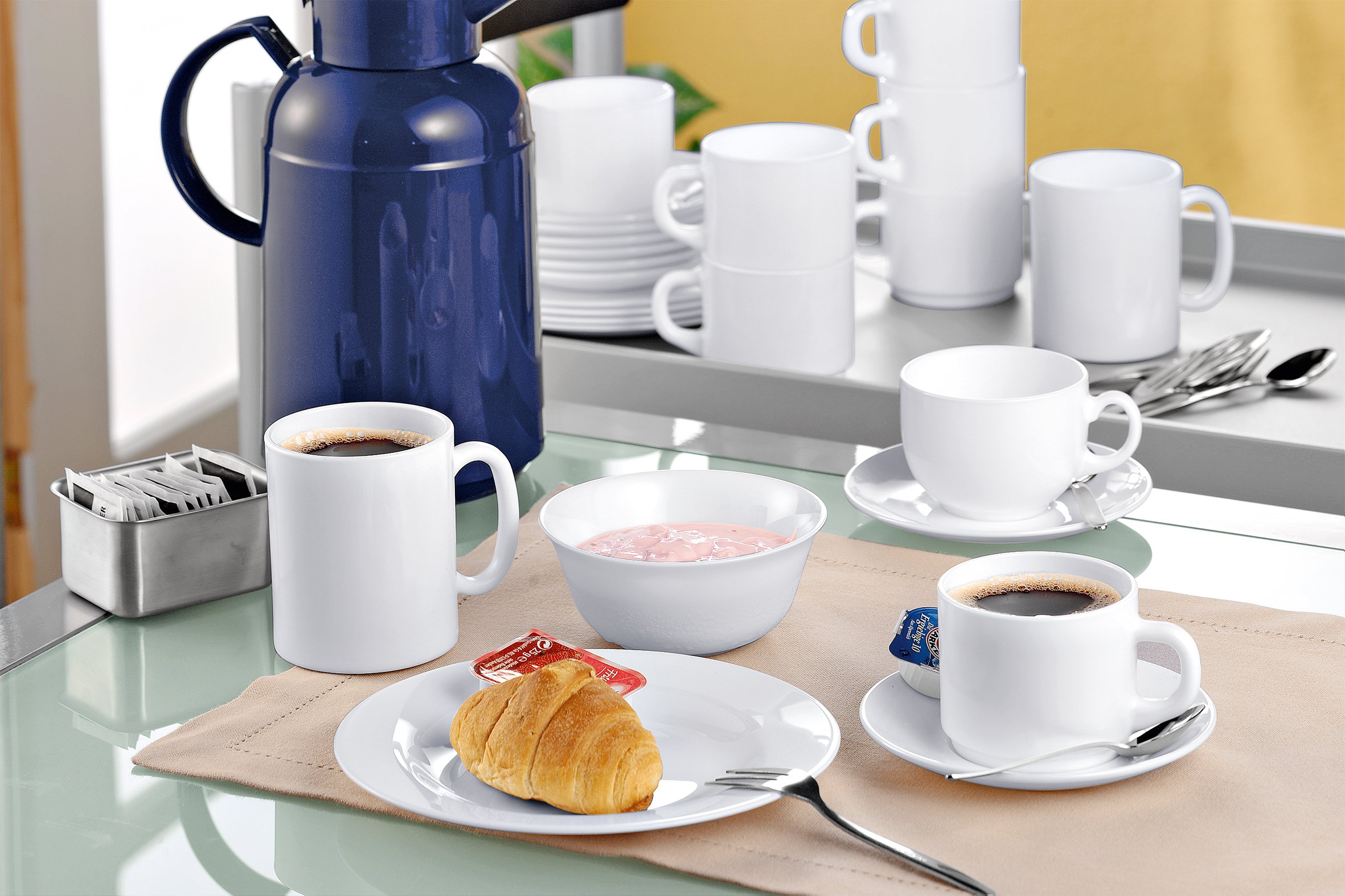 Esmeyer 6er Set Platzteller Evolution Placa de Carga, Blanco, 31 cm, 6 Unidades