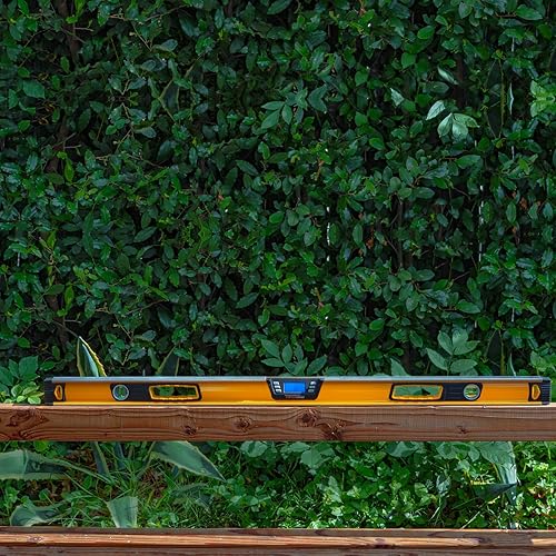 Miniatura 7 de MOTORHEAD Nivel Digital Inteligente SMART de 48 Pulgadas 0-360, Pantalla LCD, Alertas Audibles, Resistente al Agua, Polvo y Golpes, Base Magnética,