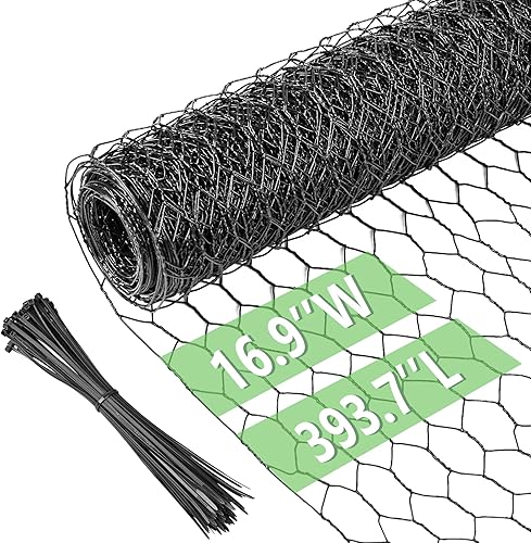 Miniatura 10 de Malla de alambre para pollos de 4 pulgadas x 590.5 pulgadas, red de alambre para aves de corral, malla galvanizada hexagonal, barrera de cerca