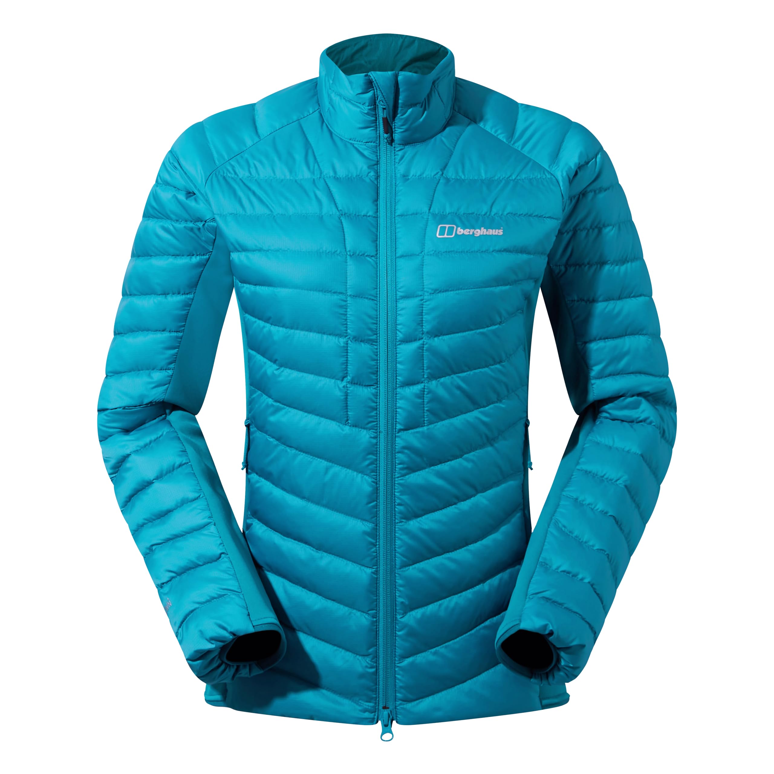 Berghaus Women's Tephra Stretch Reflect 2.0 Padded Down Jacket | Flattering Stretch Fit | Lightweight | Packable | Puffer Jacket, Jungle Jewel, 12