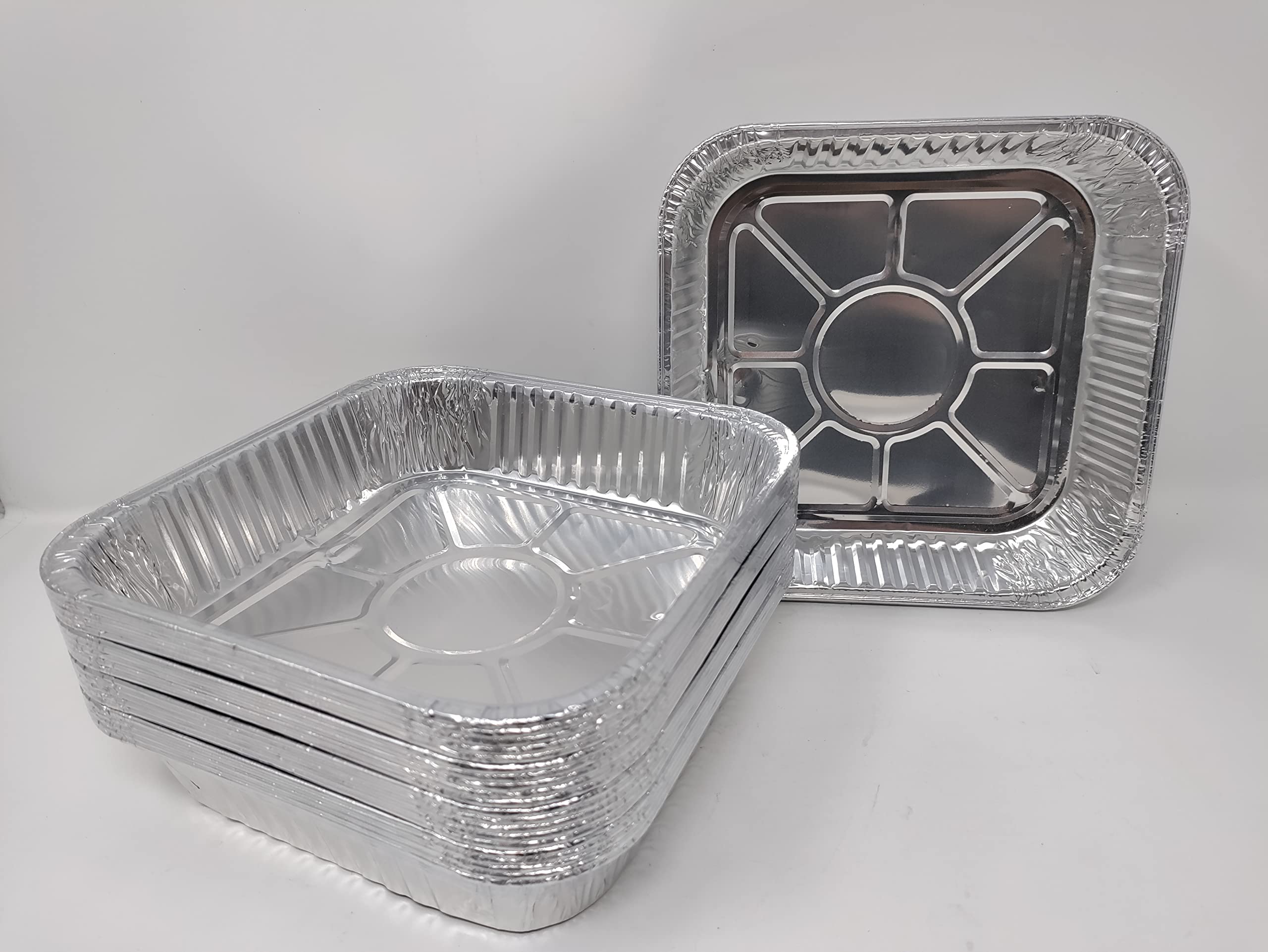 Plaque de cuisson carrée alu 20,4x20,4 cm à haute résistance thermique