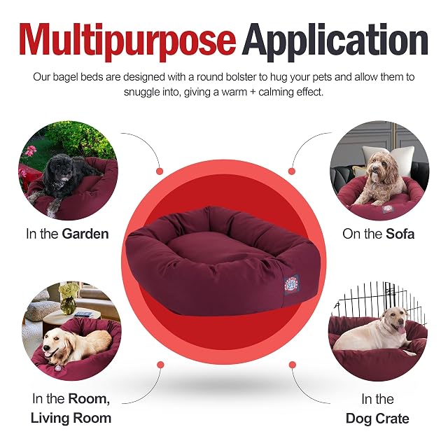 Foto 5 de 6 de Majestic Pet 52 cm Burdeos de Perro Cama por Productos