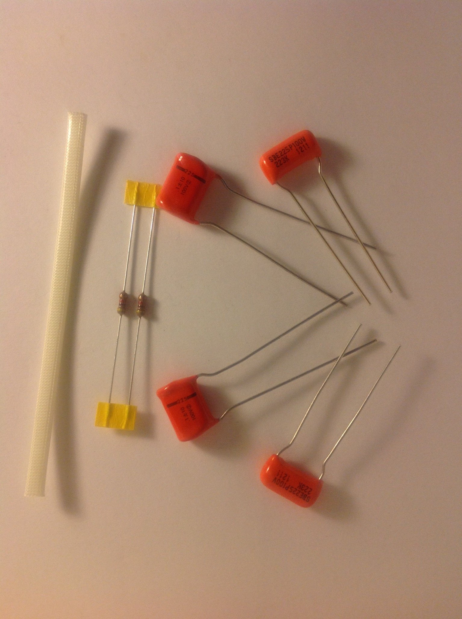 2 Complete Orange Drop Greasebucket Tone Upgrade Kits for Two Tone Pots NOS