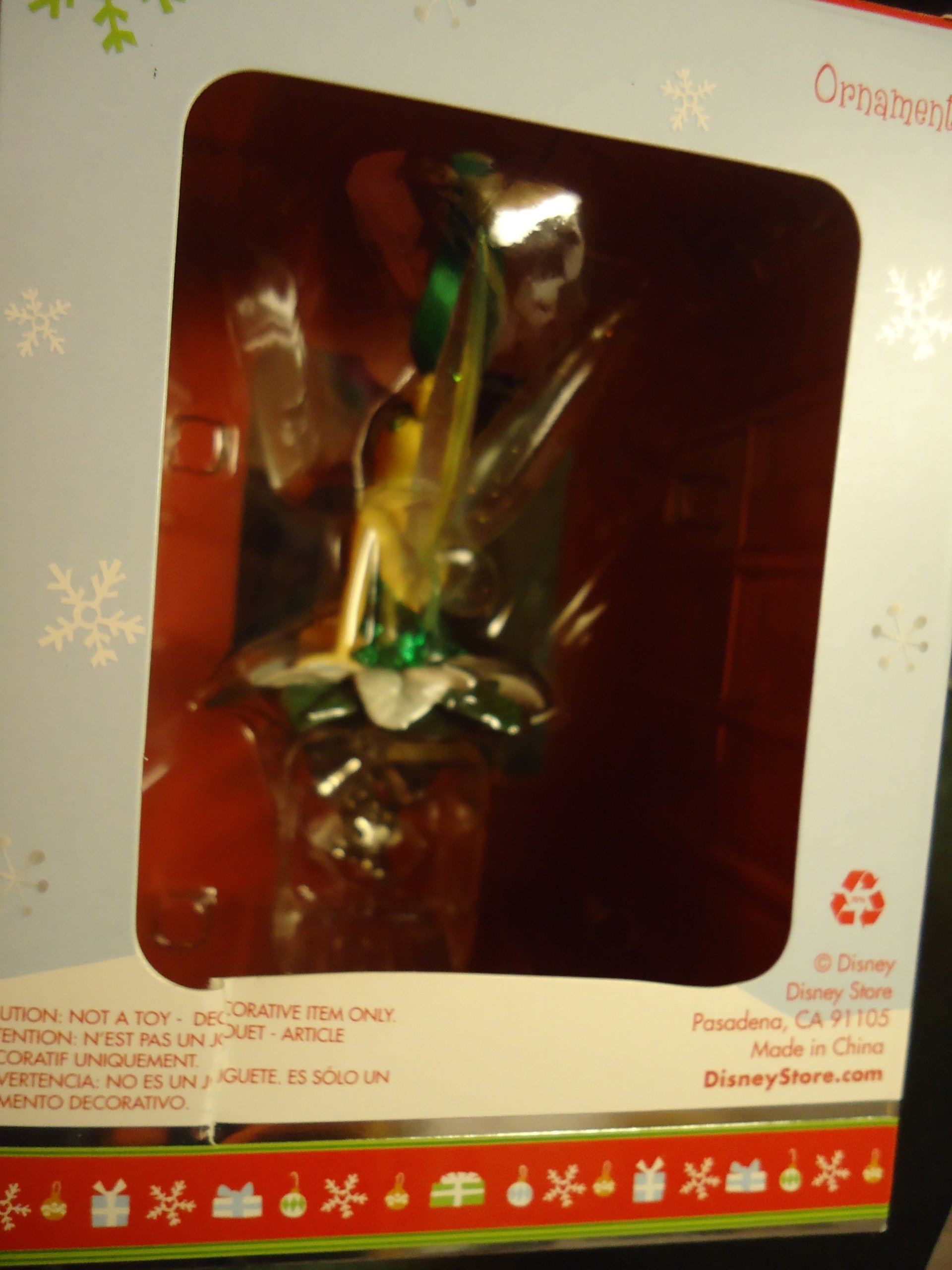 Amazon.com: Disney Store Boxed Christmas Ornament - Glitter