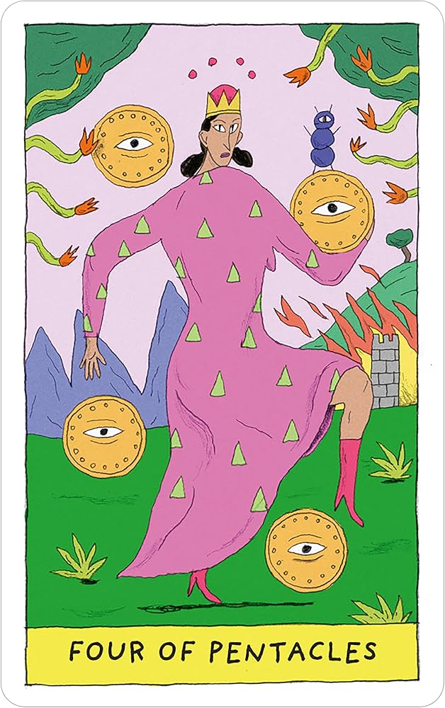 Whimsical Witch Tarot in a Tin: Colorful 78-Card Tarot Deck in a