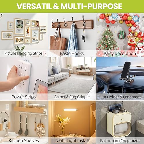 Miniatura 7 de Cinta adhesiva de doble cara resistente, cinta adhesiva nano extraíble de doble cara, cinta de montaje transparente para colgar cuadros, tiras