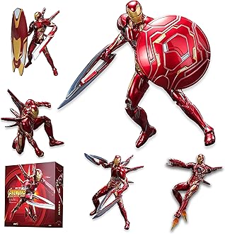 MK50Ironman Action Figure-7 Inch Deluxe Painting Exquisite Collection Model Gift Toys(MK L)