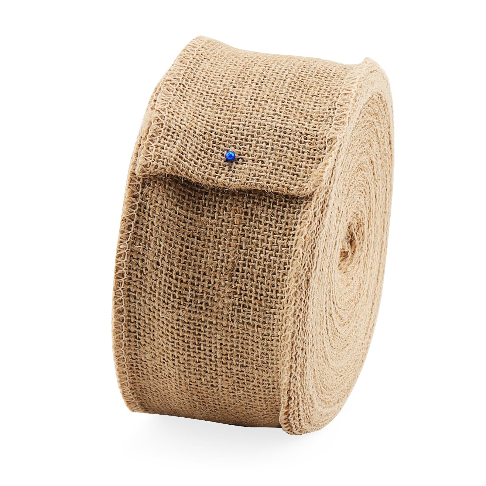 LEXININ 8 cm x 20 m Sackleinenband, natürliche Jutebandrolle, braunes Leinenband Sackleinenband für Heimwerker, Handwerk