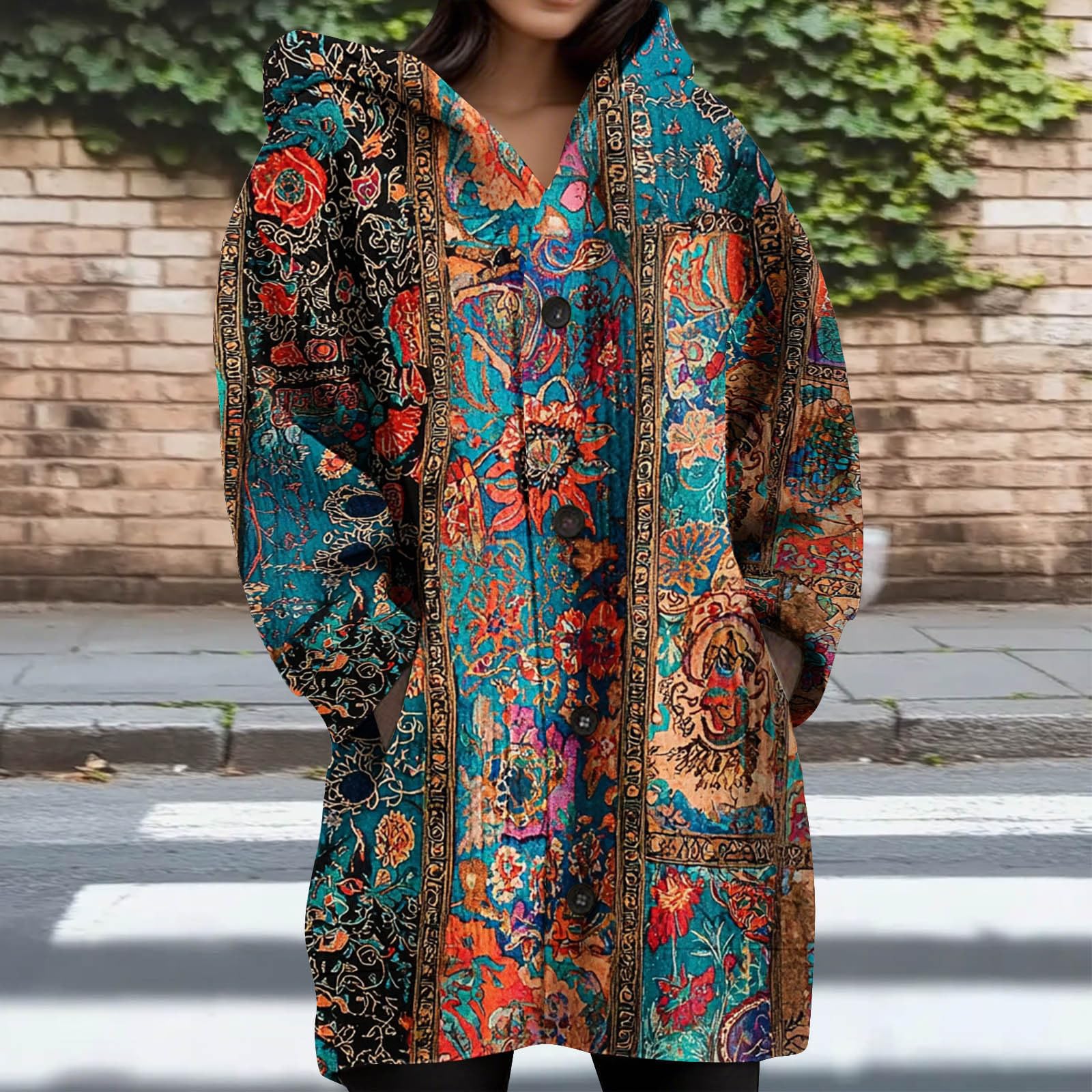 Cardigan Donna Lungo Morbido Maglione Oversize Casual Autunno Inverno | Materiale resistente e facile da curare, lavaggio delicato consigliato, mantiene forma e comfort per un utilizzo prolungato