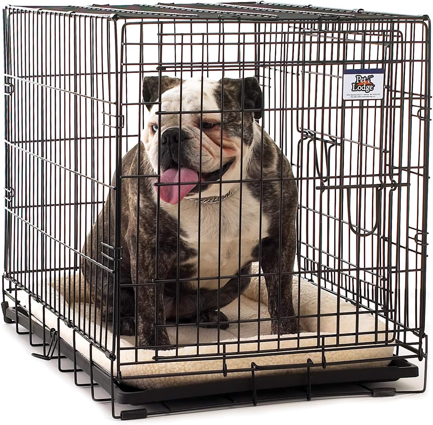 Pet Lodge® Fleece Pet Bed | Crate Pad | Cream Dog Bed | Machine Washable | Easily Storable | Small