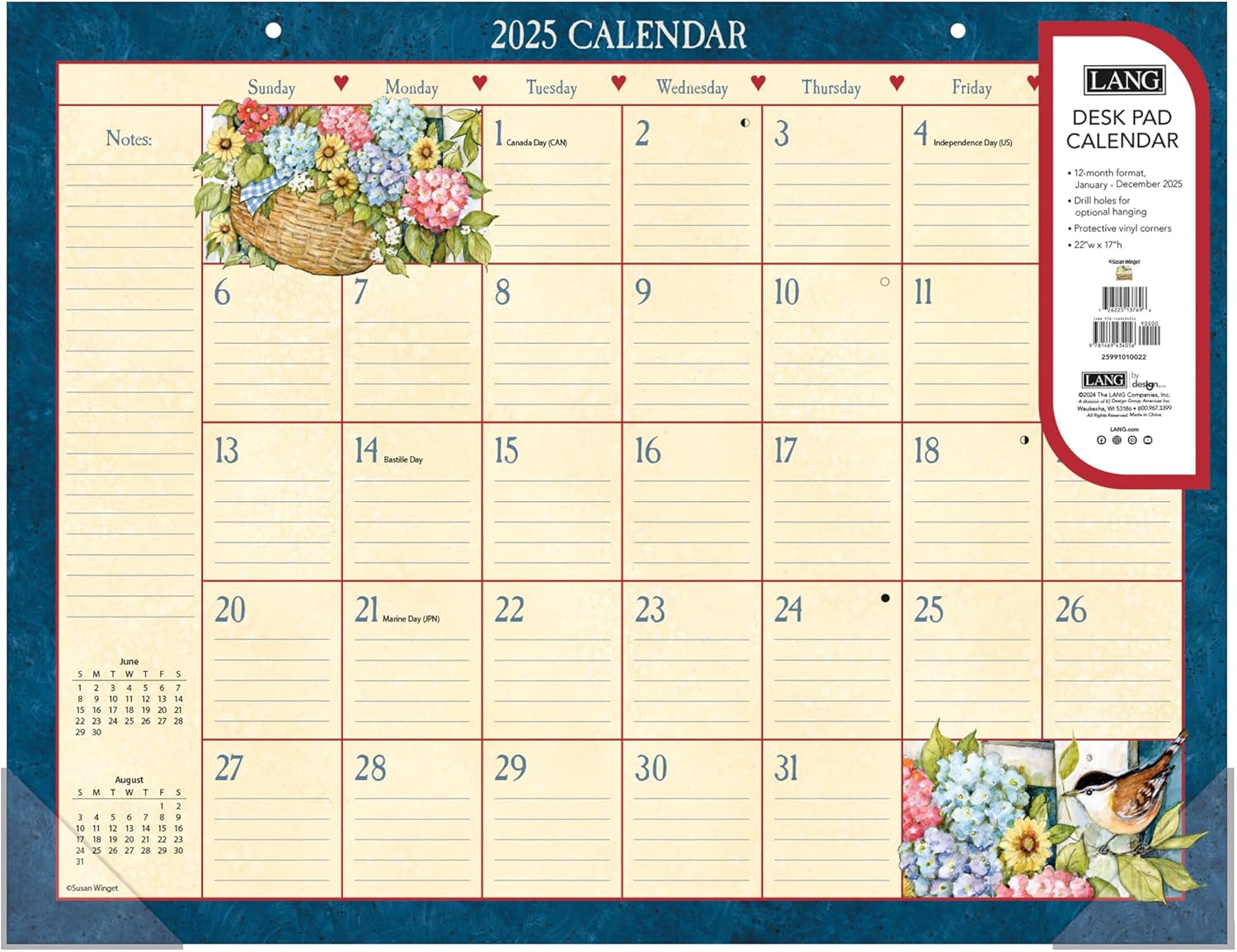 LANG Heart & Home® 2025 Deskpad (25991010022)