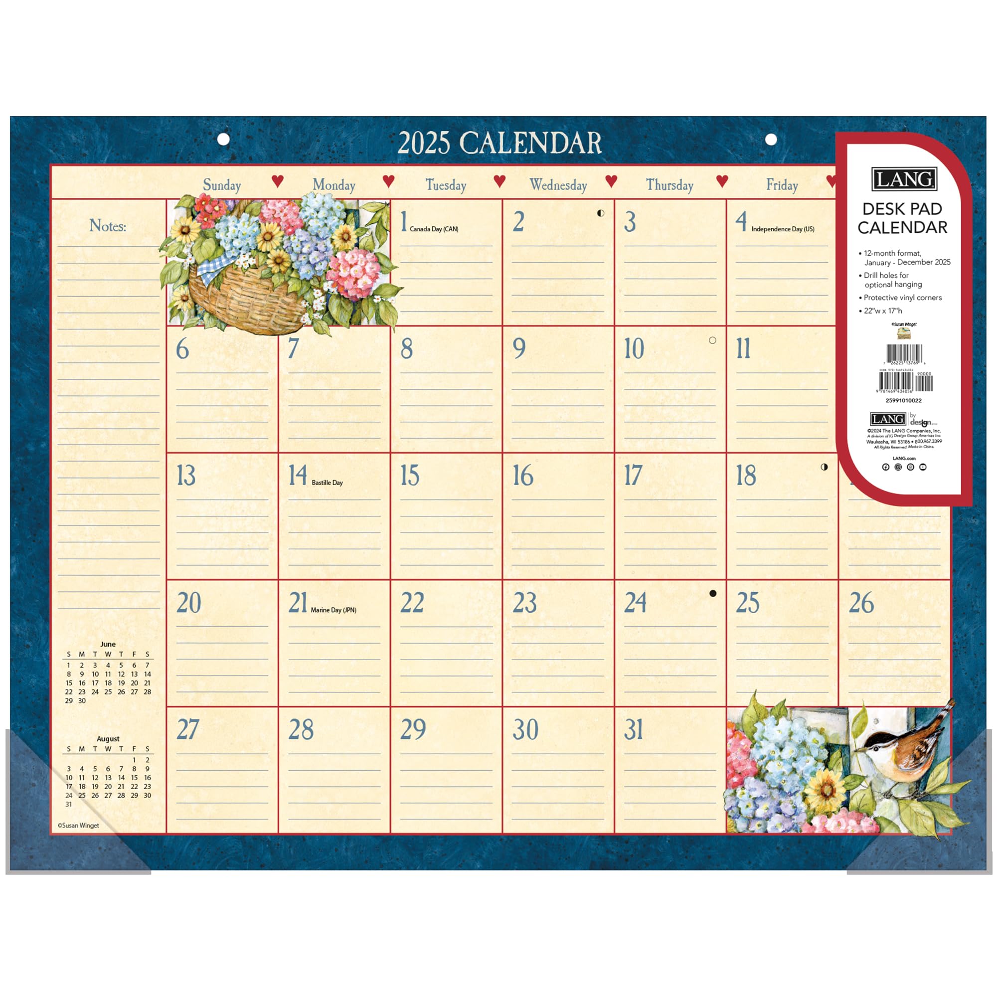 LANG Heart & Home® 2025 Deskpad (25991010022)
