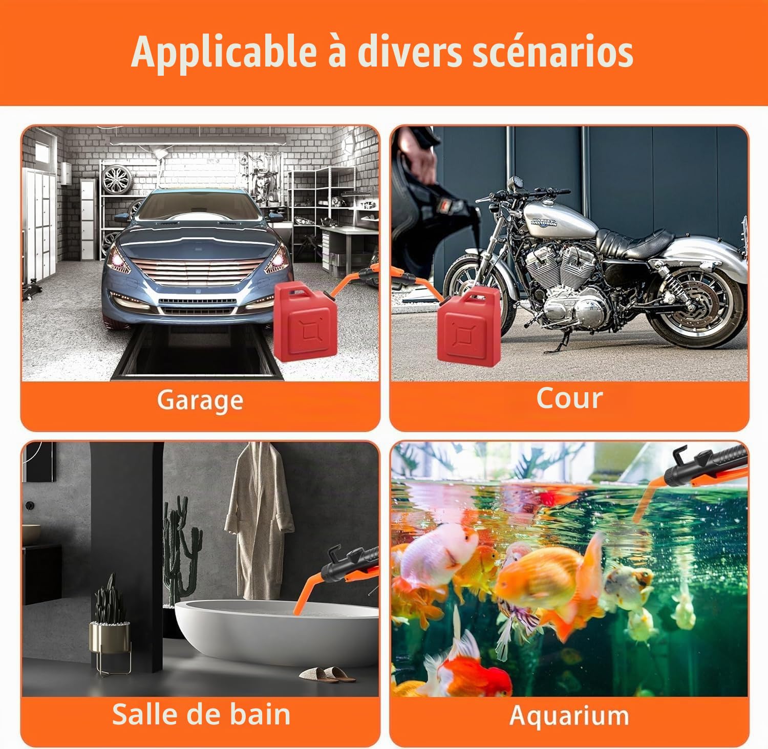 Pompe de transfert électrique, pompe à carburant alimentée par batterie, pompe de transfert de liquide, pompe à essence pour bidon, pompe de transvasement, pompe à huile électrique portable, pompe à