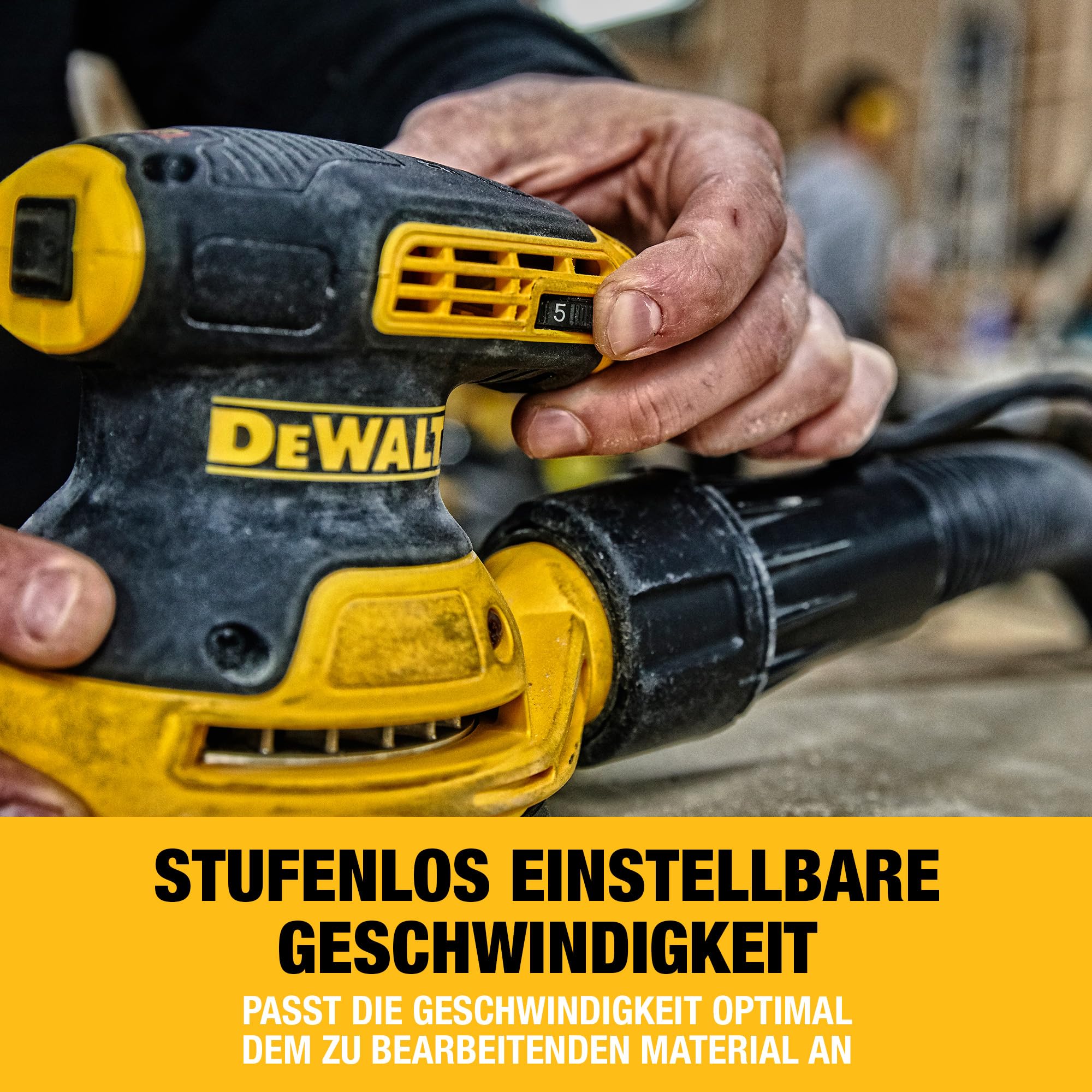 DEWALT DWE6423-QS Exzenterschleifer Bürstenmotor