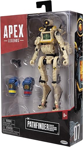 Miniatura 8 de Electronic Arts Apex Legends Pathfinder Figura de acción con prueba de choque de piel rara de 6 pulgadas figura de acción coleccionable