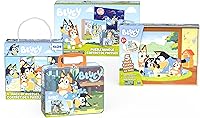 Vista 5 de Bluey Juego de 11 rompecabezas, rompecabezas de madera de 8 y 24 piezas, difusos y troquelados para preescolares y niños