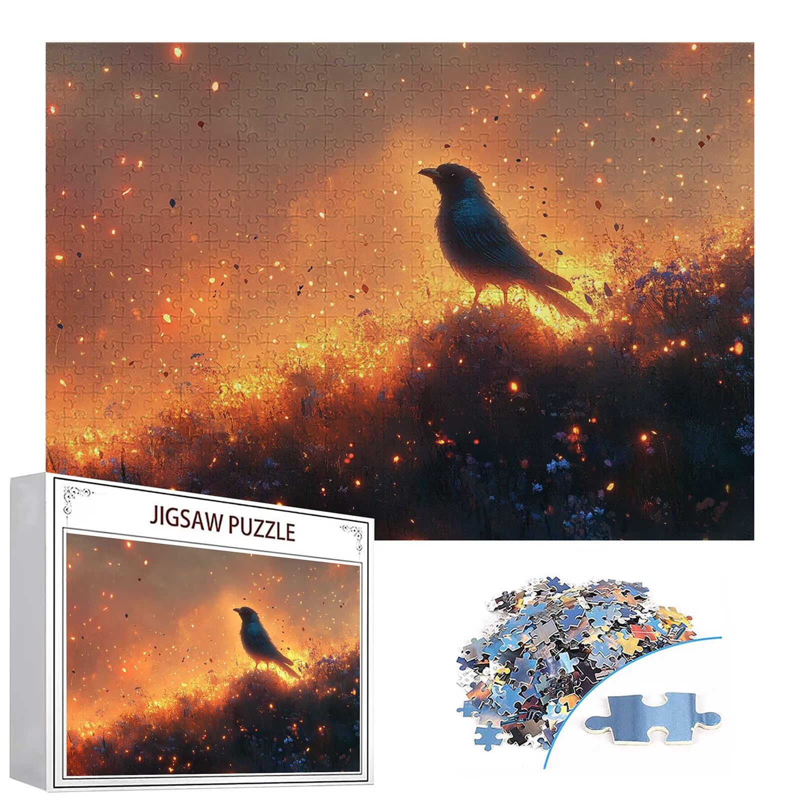 Puzzle 3000 elementów ptak puzzle dla dorosłych kwiaty 122 x 81 cm unikalne rzemiosło klasyczne 3D drewniana układanka do rodzinnych gier biznesowych, układanka zrób to sam do dekoracji ścian domu