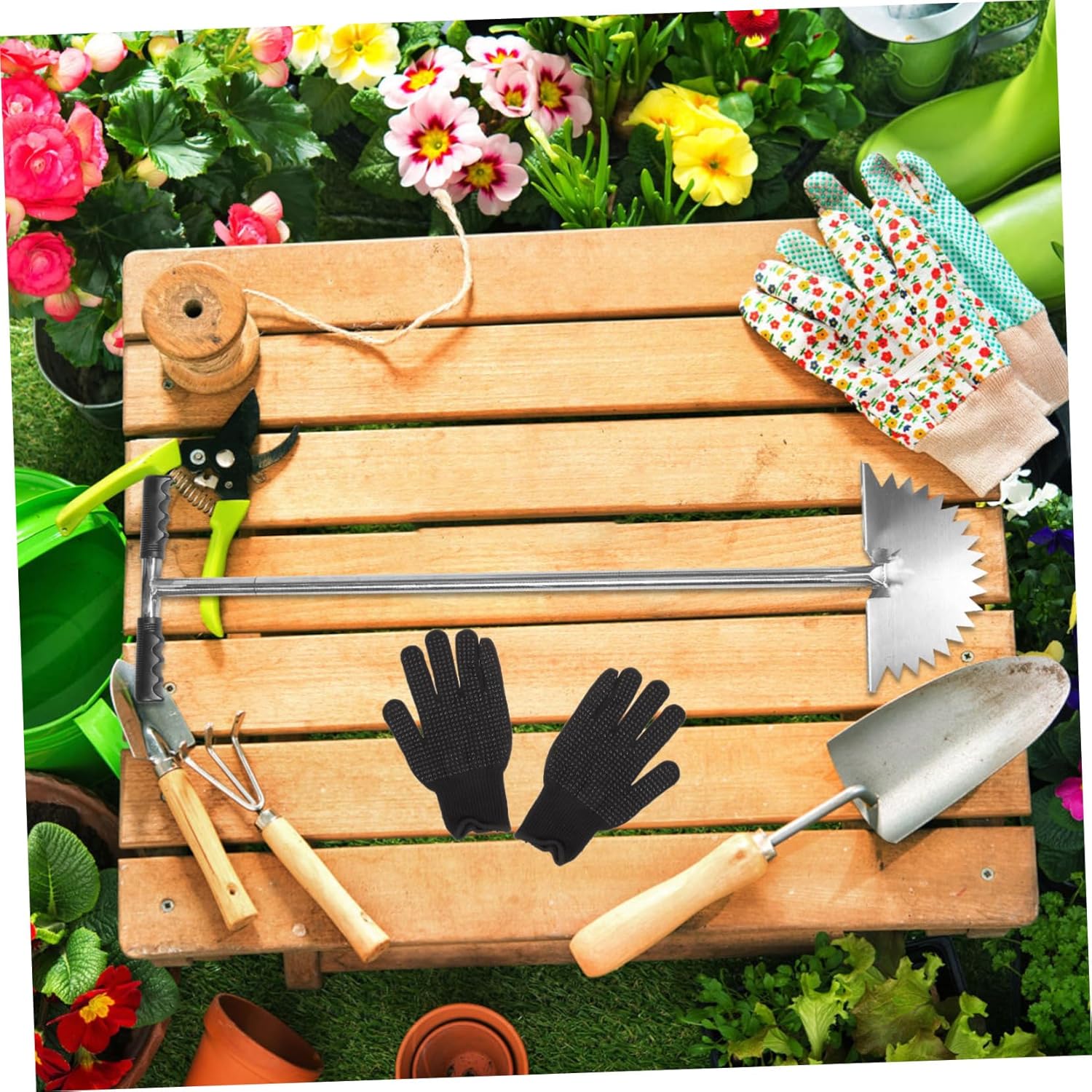 BESPORTBLE Lawn Edger Tool Shaped Grip Handle for Precise Grass Trimming for Landscaping Sidewalks and Garden Maintenance