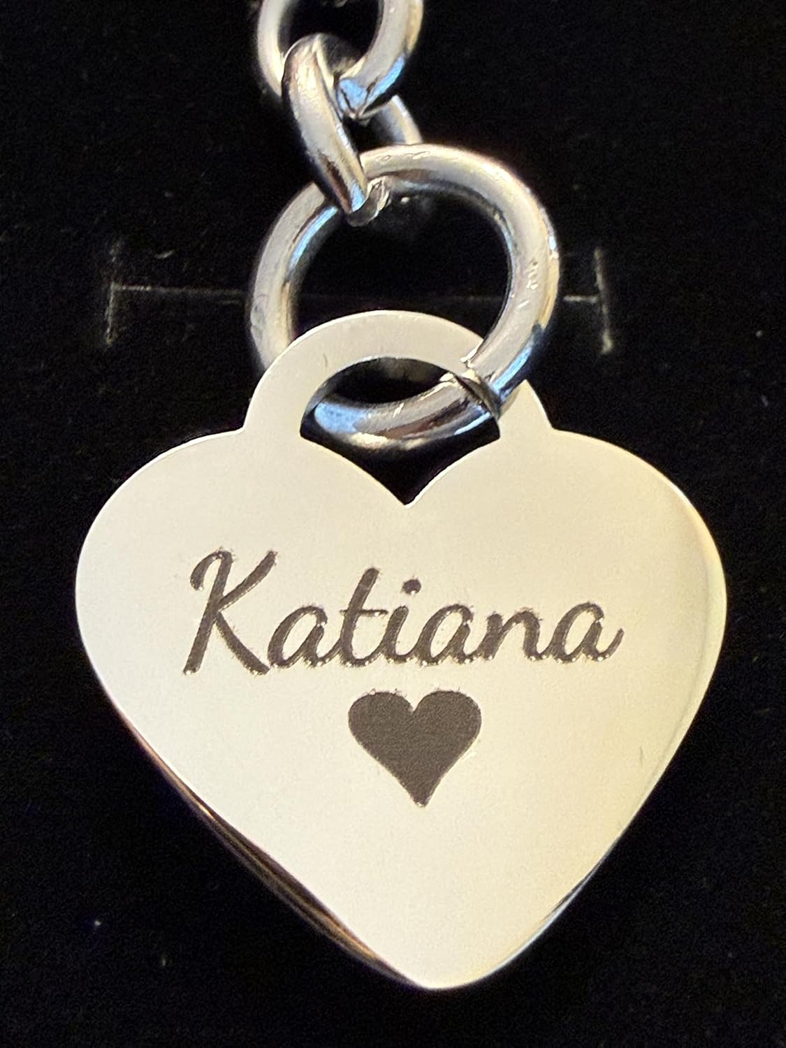 Personalized Stainless Steel Heart Bracelet - Image 8