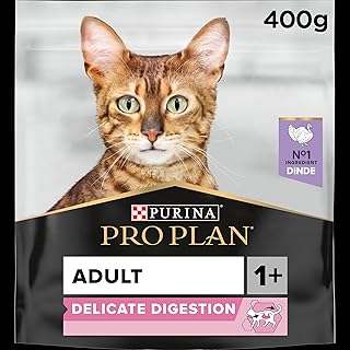 Purina Pro Plan Cat Delicate Adult OPTIRENAL Rich in Turkey Dry Food Bag 400 g product image