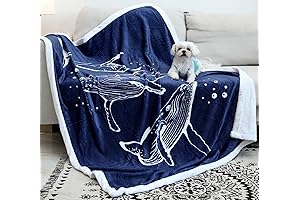 Whale Blanket Adult: Snuggle Up in Ocean Serenity