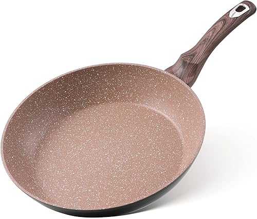 Ecowin Sartén antiadherente de 12 pulgadas, sartén antiadherente de granito, sartén pequeña para tortillas, compatible con inducción, apta para