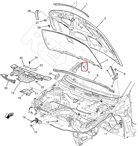 Miniatura 4 de Rexka Clip de retención de aislamiento de capó para GM 11571159 Chevy Camaro Cruze Equinox Silverado Traverse Impala Malibu Buick Enclave Encore