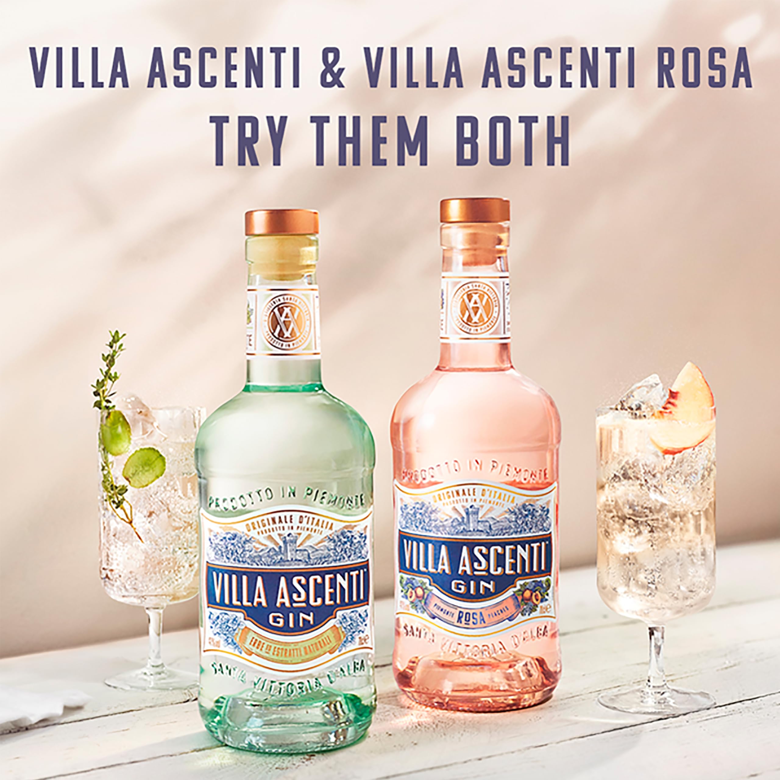 Villa Ascenti, ginebra italiana de elaboración artesanal, 700 ml