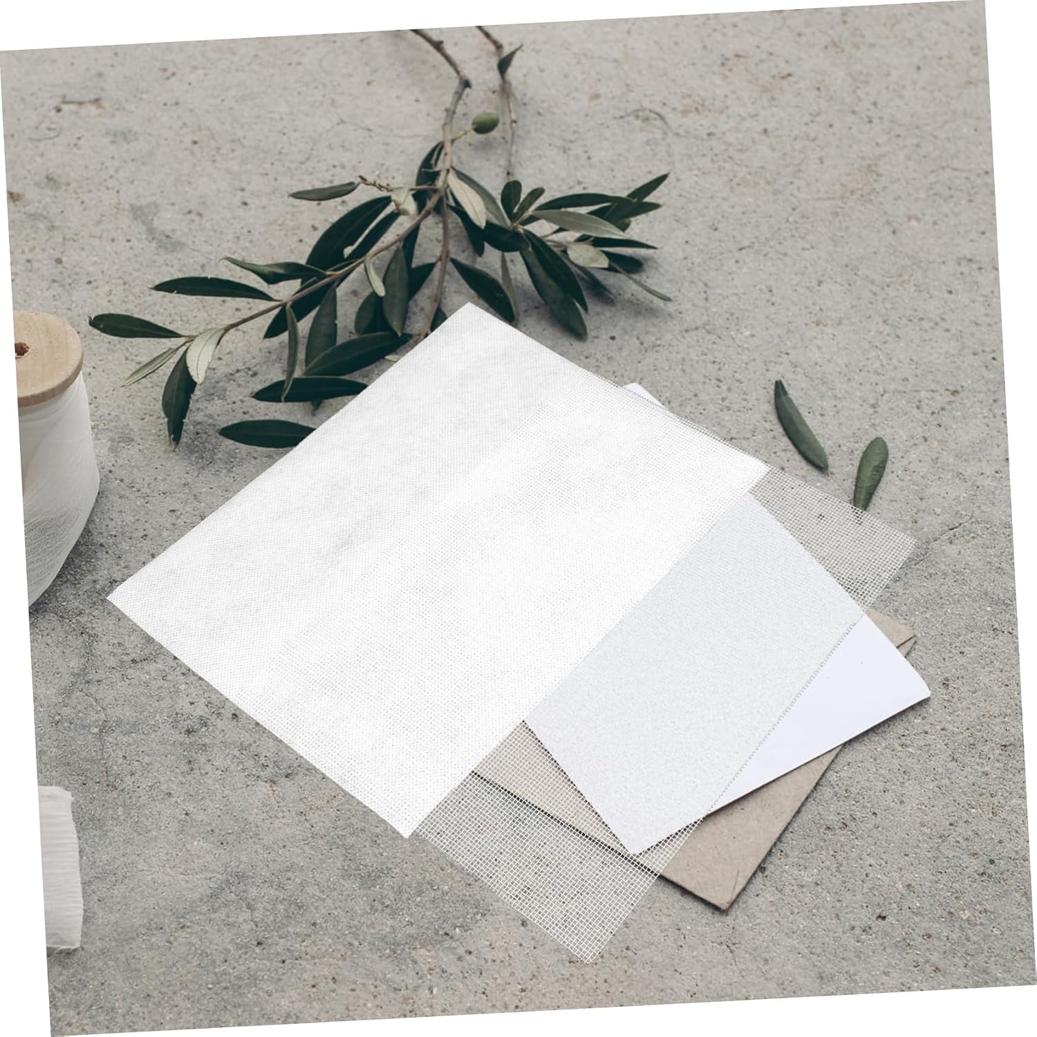 Anneome 10Sets Paper Making Screen Mesh Cloth for DIY Crafting Replaceable Mould and Deckle Grid Frame for Dried Flowers Leaves and Handmade Paper Projects