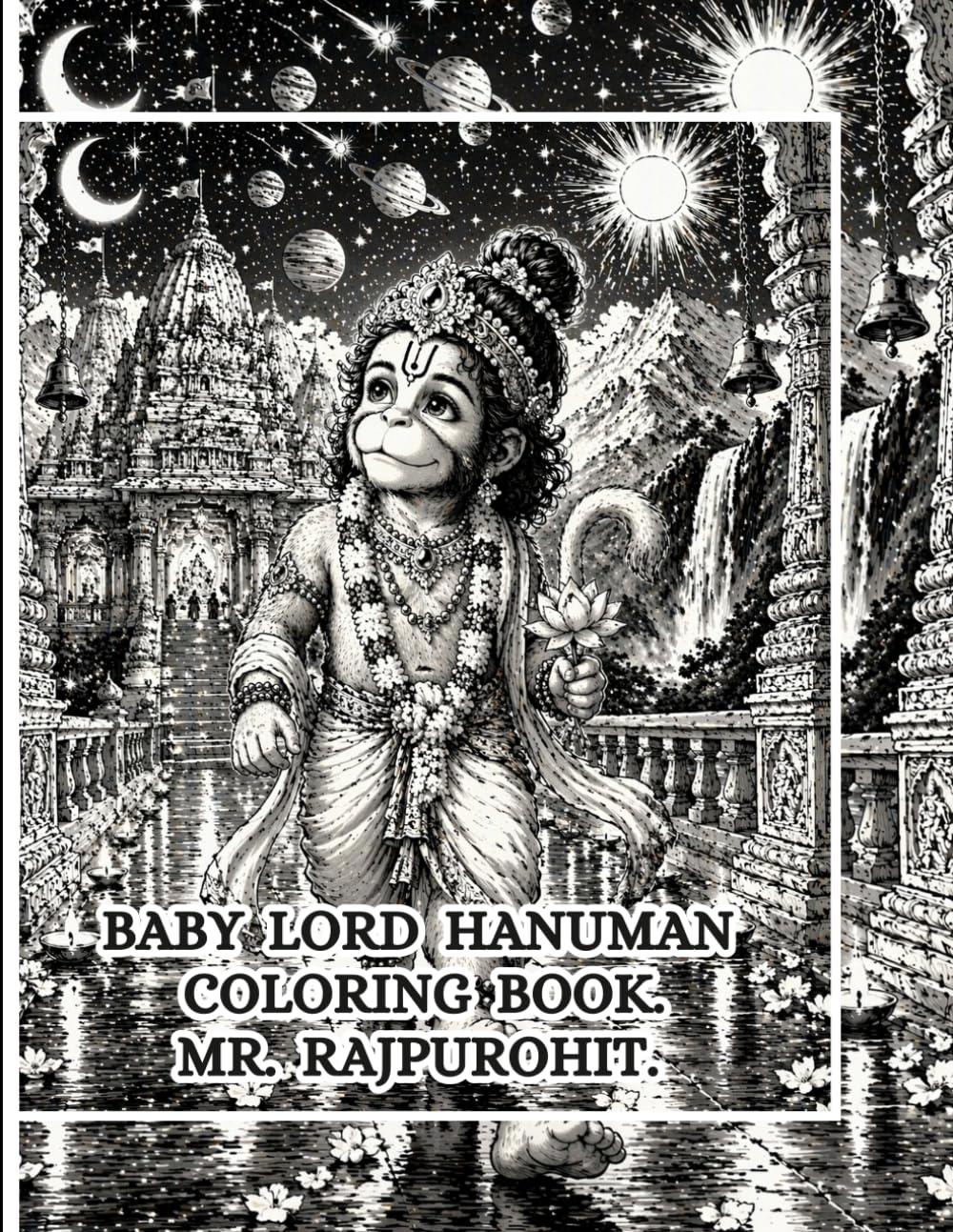BABY LORD HANUMAN COLORING BOOK.