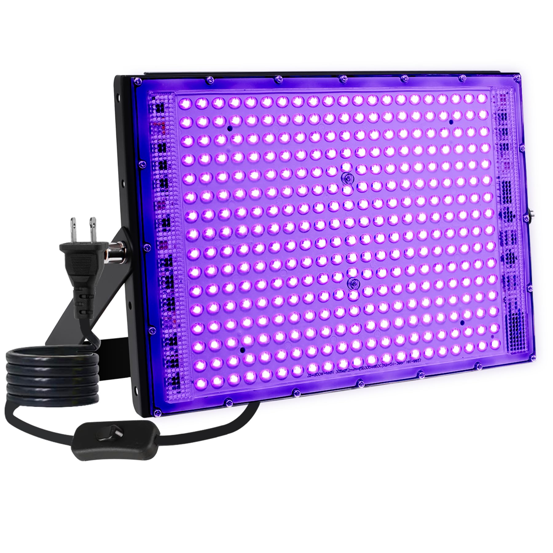300W LED Blacklight, UV Black Lights for Glow Party, IP65 Waterproof Outdoor UV Floodlight for Black Light Party,Body Painting,Fluorescent Painting,Birthday Parties,Halloween