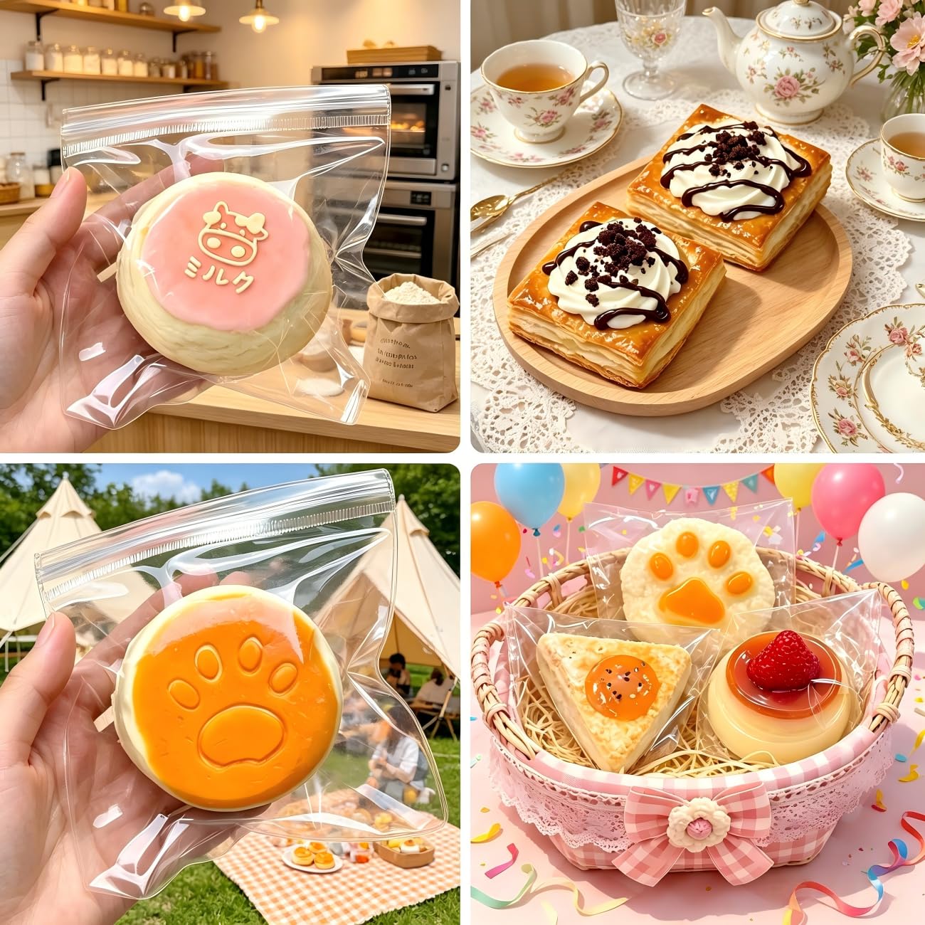 Amazon | スクイーズ ズ もちもち 水感 癒し系 食べ物シリーズ ケーキ