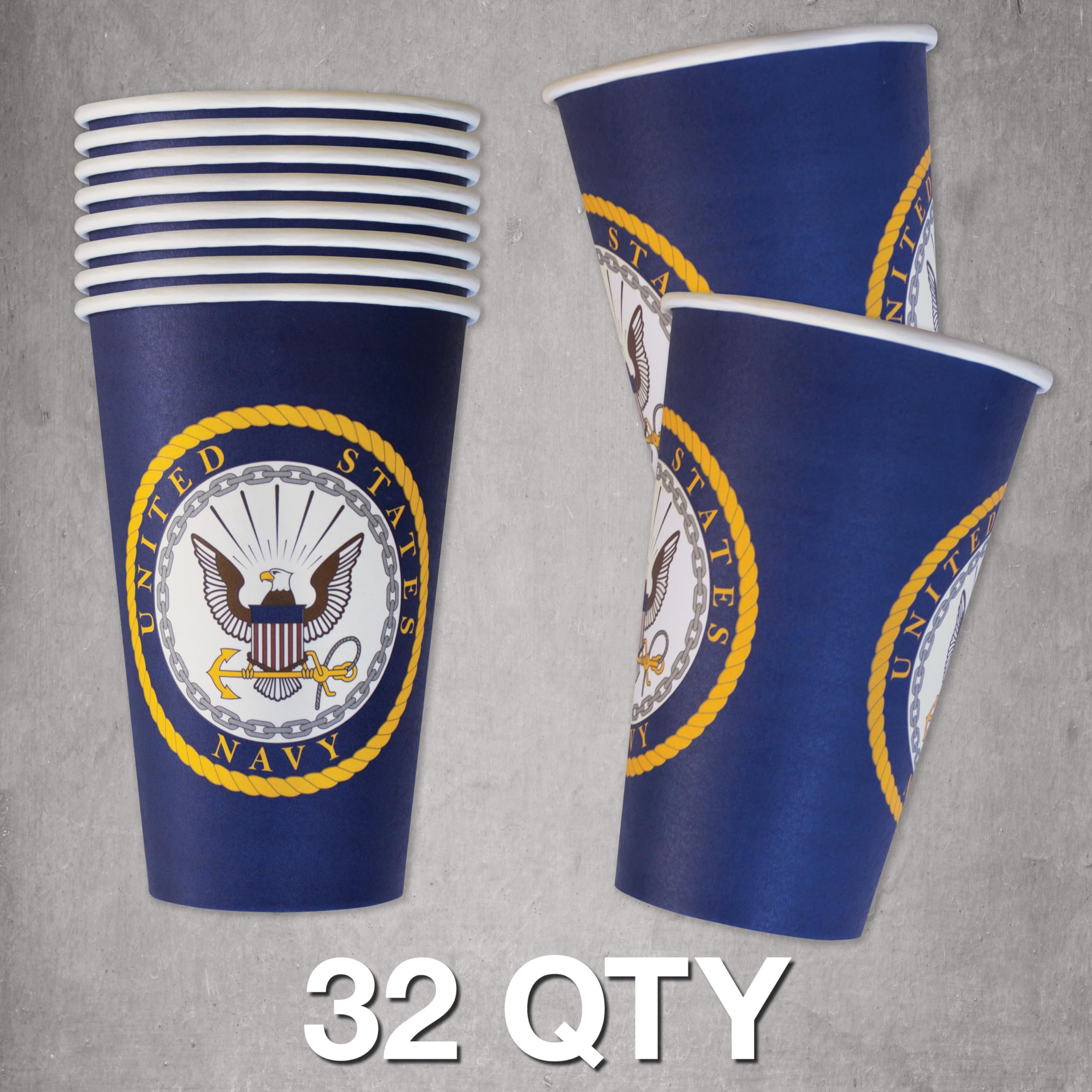 Amazon.com: Havercamp U.S. Navy Party Cups (32 cups)! 16oz