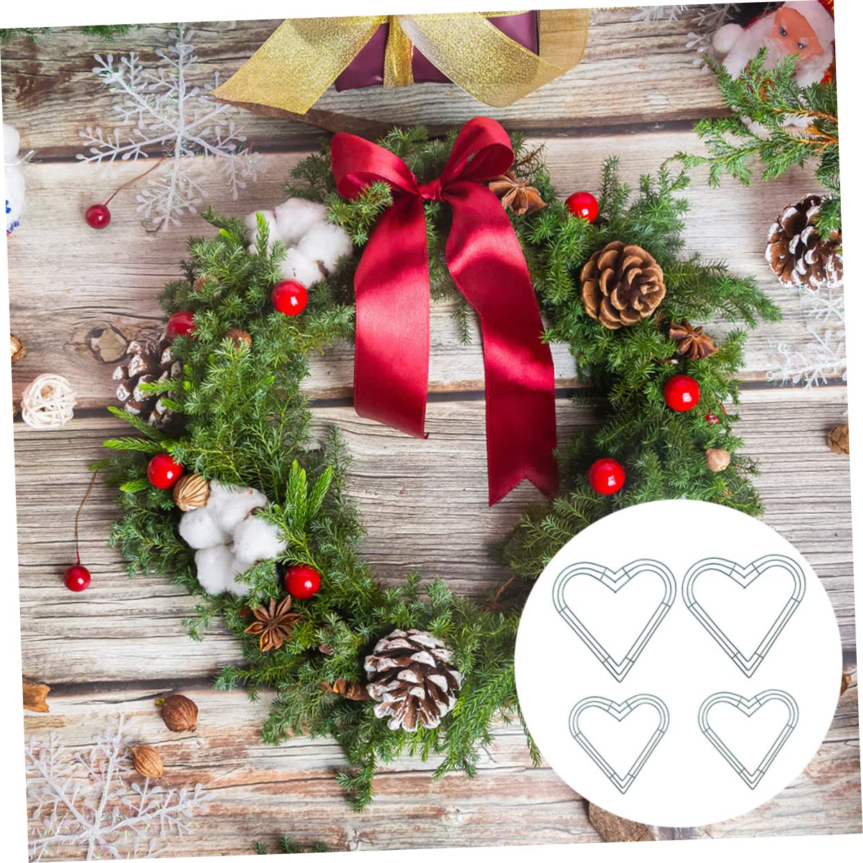 Alipis 3 Sätze Kranzrahmen Partydekoration Zeremoniedekoration DIY Makramee Blumenrahmen Flaggen Künstliche Tulpen Wandmittelstück Makramee Kreationen Ringranken Ringe 4 Stück * 3