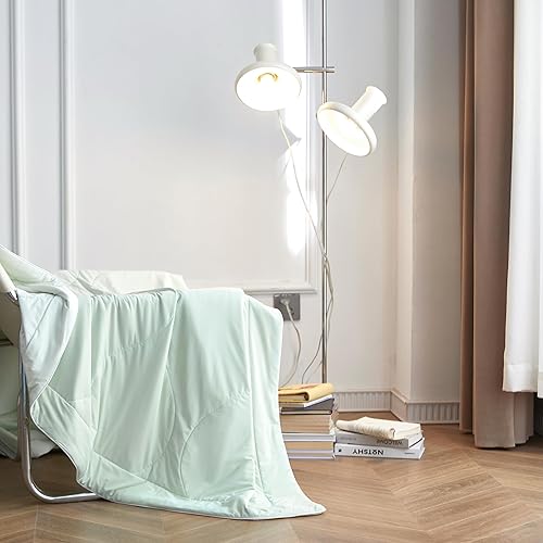 Miniatura 6 de Simple&Opulence Edredón refrescante tamaño King, manta de verano para dormir refrescante, relleno de edredón ligero suave de plumón para sudores