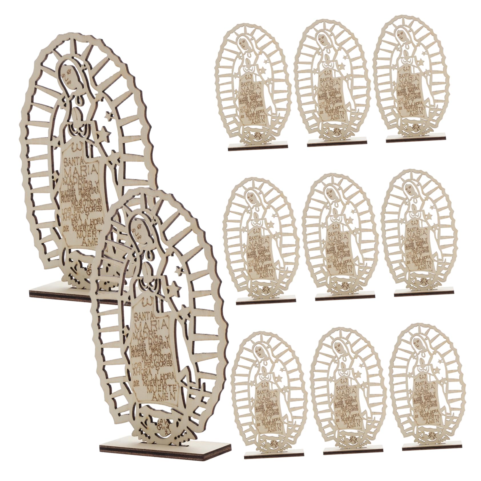 16stücke Teiliges Holz-tischdekoration Für Taufe Und Babyparty Stilvolle Religiöse Mittelstücke Für Hochzeiten Und Feierlichkeiten Elegante Baptism-dekoration Für Besondere