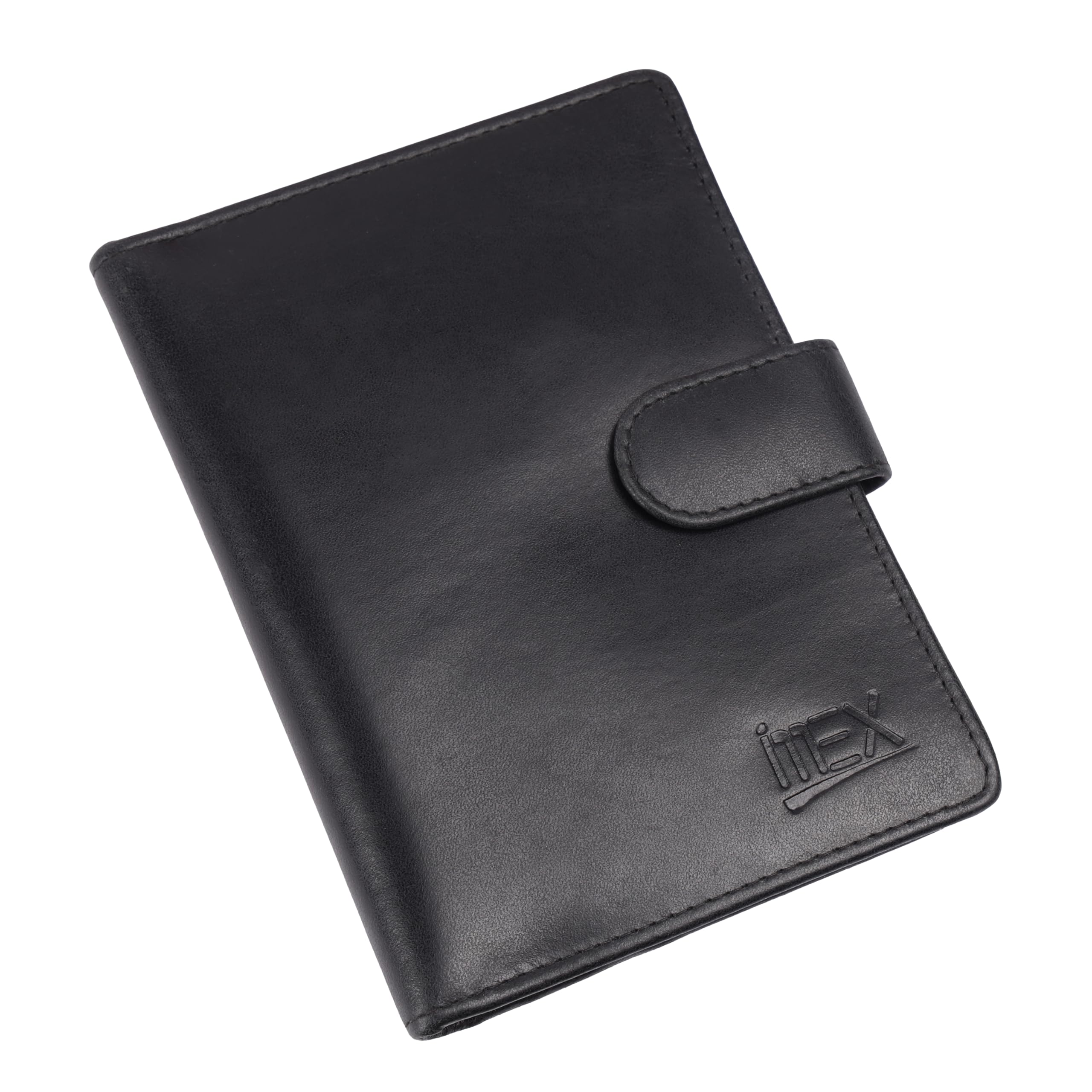 Black Genuine Leather Passport Holder (Black)-image-45