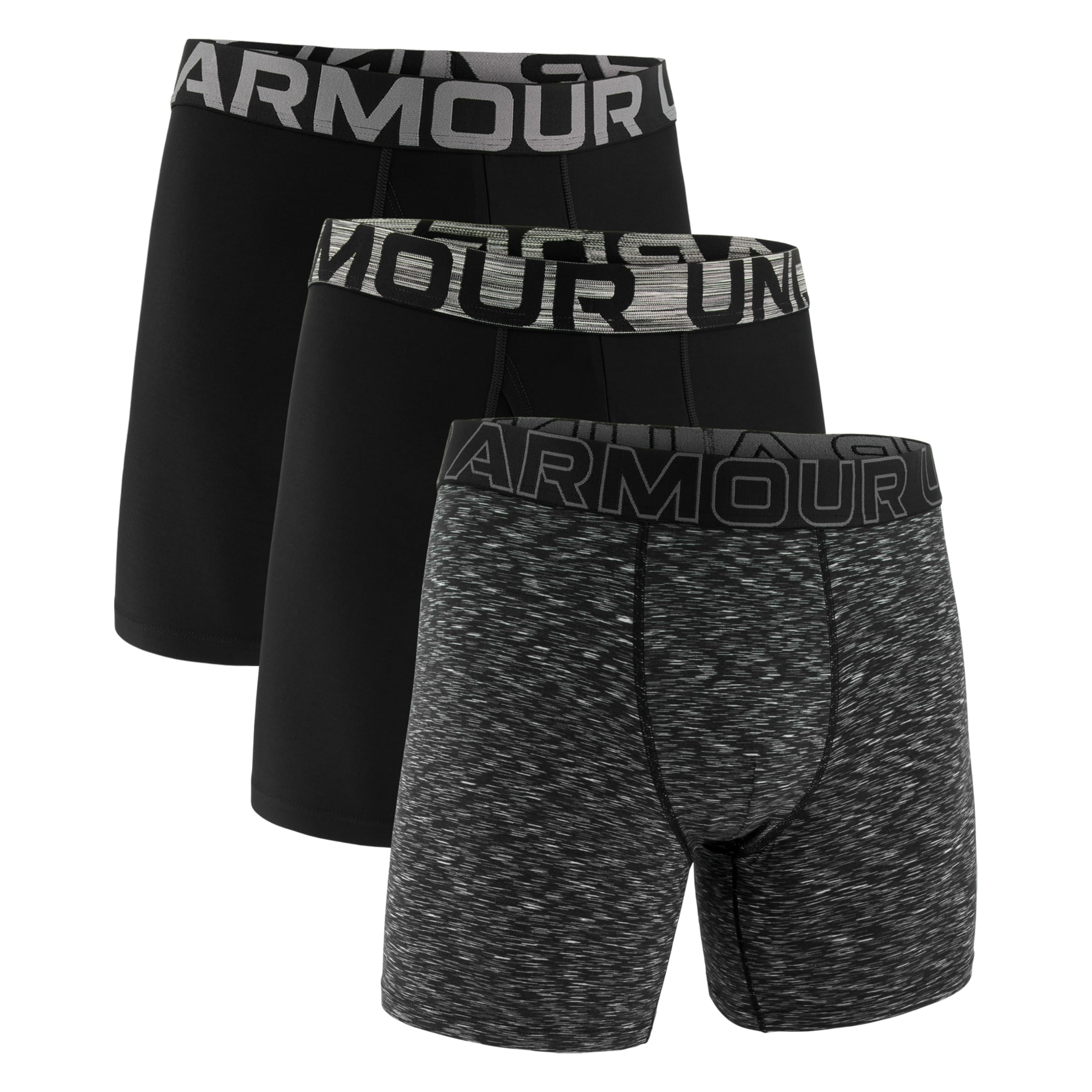 Under Armour 3-Pack Performance Tech Solid 6" Boxer Briefs