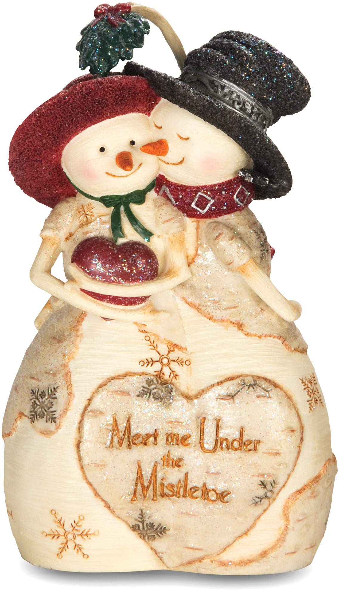 Pavilion Gift Company die Birchhearts 81100 kardan adam figürü, Mistelzweig Kiss, 4 – 1/2