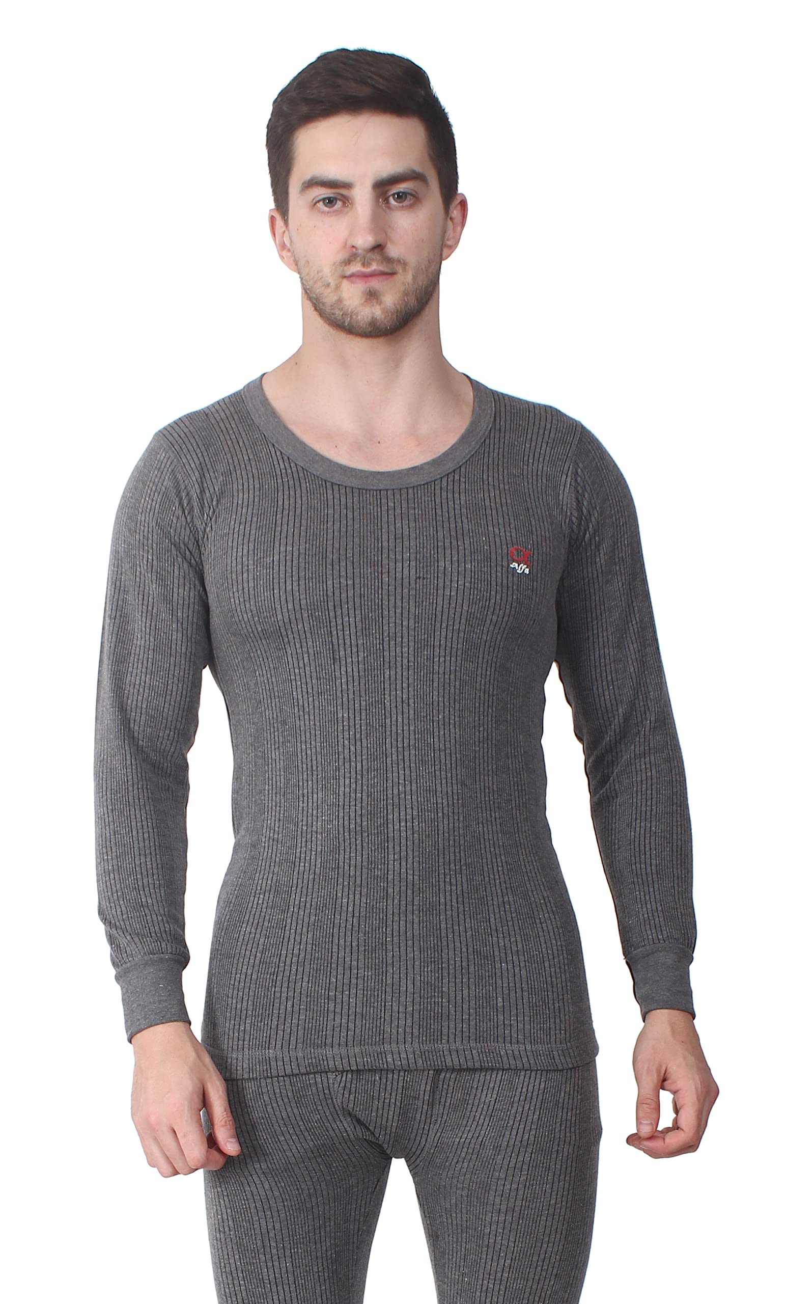 alfa Men's Quilted Premium Winter Wear Cotton Thermal Top (Deep Neck Upper)-picture-25