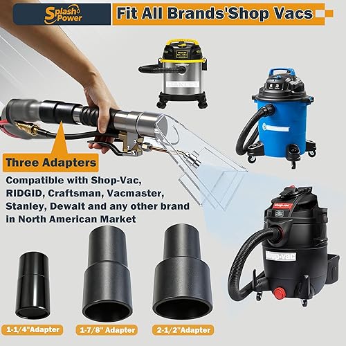 Miniatura 4 de Ajuste universal para cualquier kit extractor de manguera de aspiradora existente, mejor accesorio para aspiradoras en seco y húmedo con adaptador